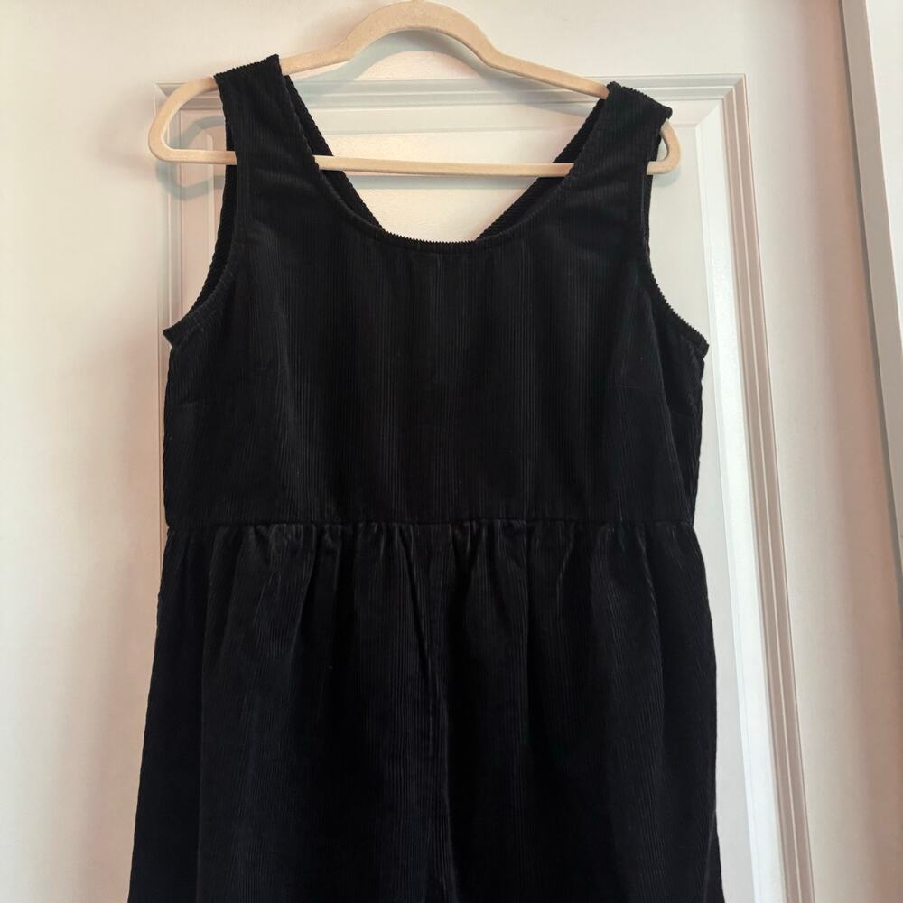 Lucy & Yak Black Corduroy Pinafore Jumpsuit - Picture 3 of 16